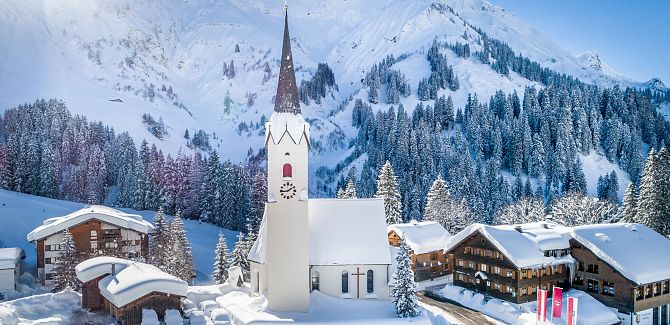 Schröcken mit Kirche