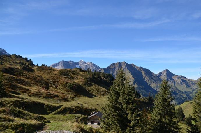 Alpenblick-blick in die Berge